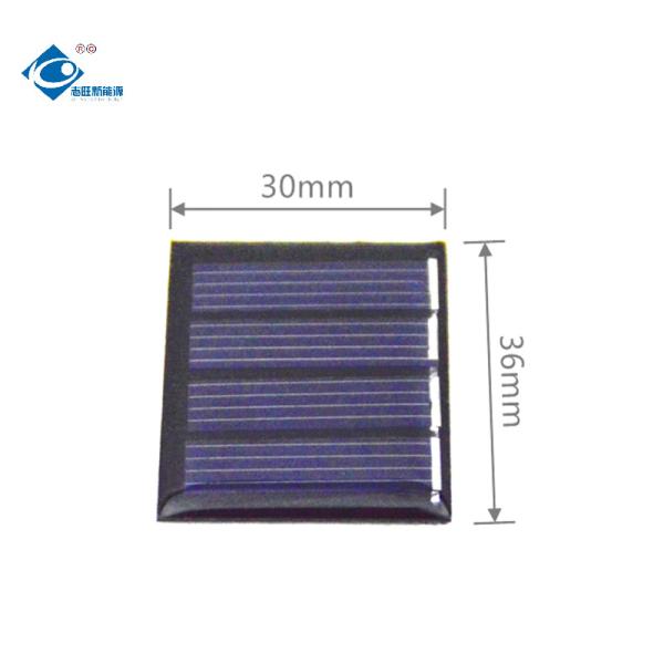 energias solares do filme fino de 2V 0.1W para o mini sistema solar com o mono painel solar claro de resina de cola Epoxy ZW-3036
