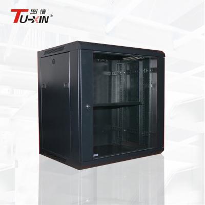 Commercial 12U Wall Mount Network Cabinet 600 X 450mm Soundproof Impact Resistance