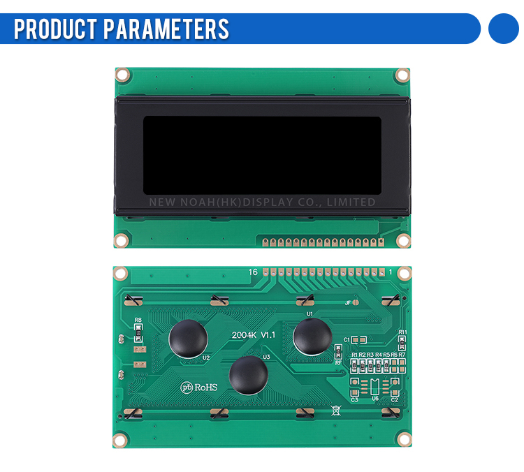BTN Black Film 2004K ST7063 LCD Display 2004 IIC/I2C Interface Adapter Board ST7066U Display Monitor