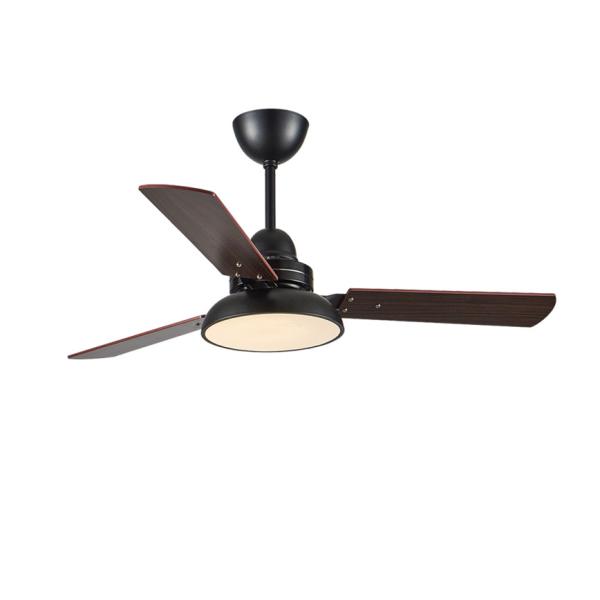 48' Blade en bois Noir Blanc Vert Gris Ventilateur de corps avec lumière