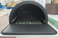 Cúpula de Sauna de Jabal Negro con una cortina y una almohada para la recuperación muscular
