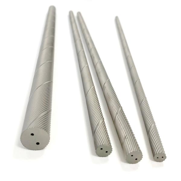 Stainless Steel Titanium Alloy Cutting Tools Blank Carbide Helical Holes Rods