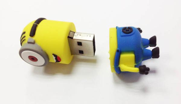 Personalised Cartoon Soft PVC USB Flash Pen Drive 16 Gb Pen Drive USB 2.0 / USB 3.0