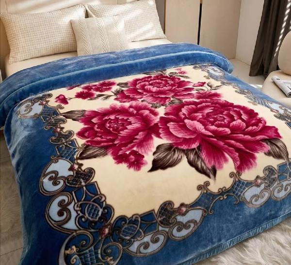 2-3KG Warm Soft Comfortable Korean Double Player Raschel Blanket with Warmth Function