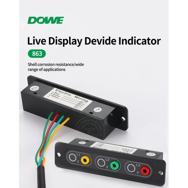 DOWE 863 Indoor High Voltage Switchgear Charge Display Device Charged Indicator