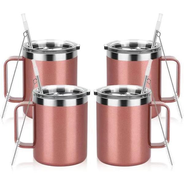 Double-Layer Stainless Steel Vacuum Insulation Beer Mug Cup for Coffee Tea Beer and Water
