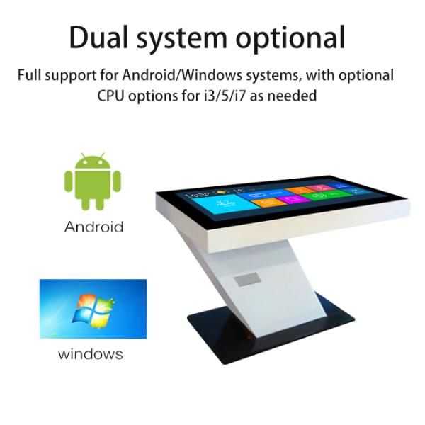 Interactive Touch Screen Smart Table 350 cd/M2 Multi Touch Screen Coffee Table