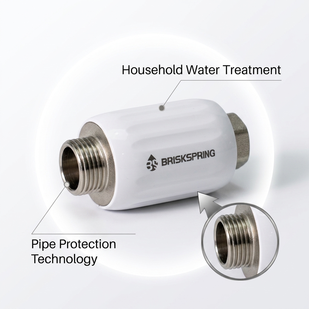 High Efficiency Energy Saving Water Descaler with SAAS Chips for Pipe Protection and Limescale Prevention in Household Water