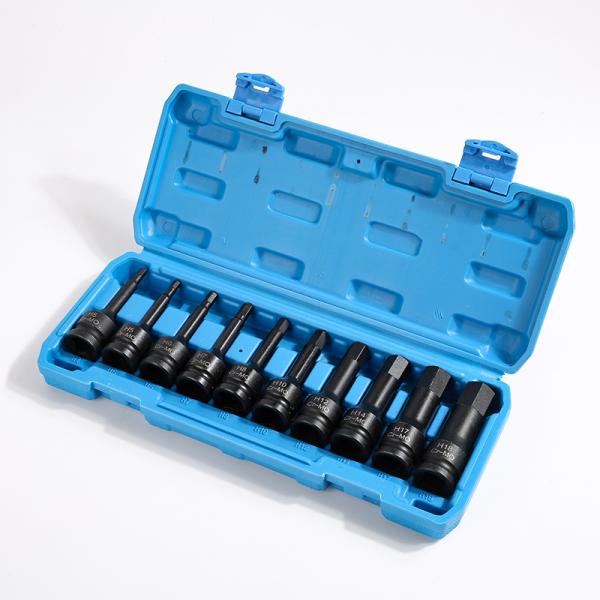 H5 Hex  Impact Socket Set for Durable Car Repairing 1 1/2IN, 3/4IN, 1/2in, 3/8in