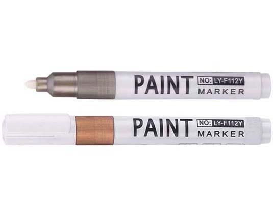 quick dry ink golden and silver paint marker,oil ink paint marker pen from china factory