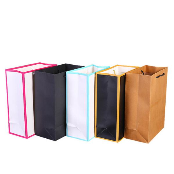 Ридид складывая сумки подарка бумаги Брауна Крафт, сумки подарка Крафт с ручками