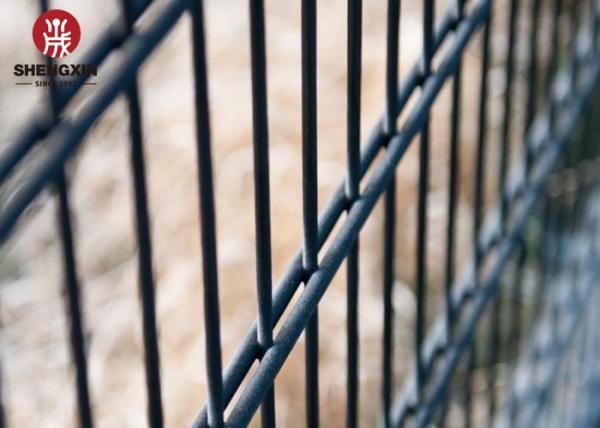 Diamond Welded Border Grillage Double Wire Fence Anti Climb