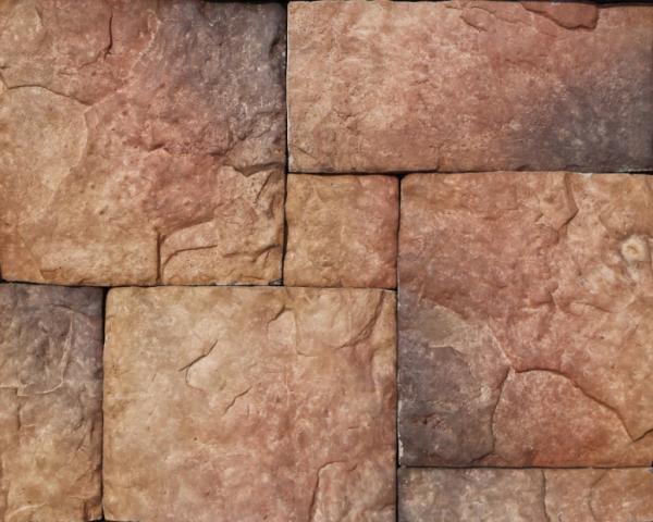 Castle Ledge Slate Exterior Embossed Red Artificial White Exterior Faux Stone Aggregate Brick Decorative Wall Panels