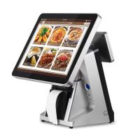 Système de position d'écran de Windows du supermarché 15,6 » double avec l'imprimante Scanner