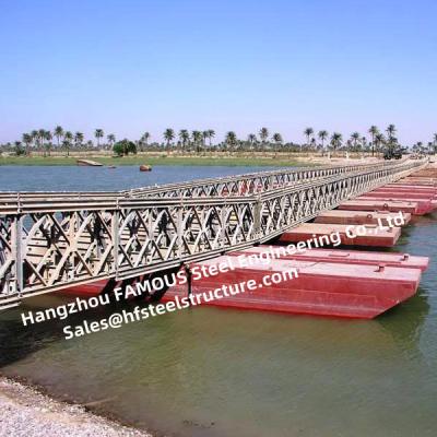 Ponte de Bailey militar provisória da estrutura de pouco peso para a aplicação da emergência