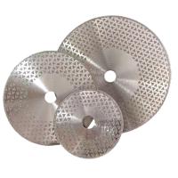 Disque de coupe à diamants double face électroplaté pour le meulage et la coupe du quartz de granit de marbre