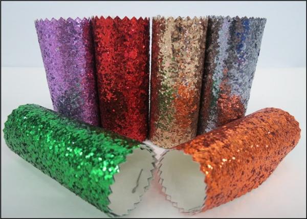 Diamond Decoration Wallpaper Chunky Glitter Fabric Wear Resisting