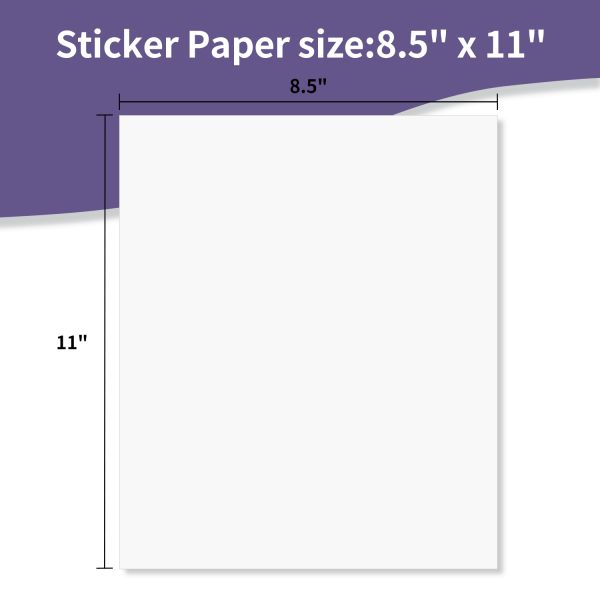 Glossy White A4 Label Stickers Vinyl Sticker Paper Oilproof UV Proof