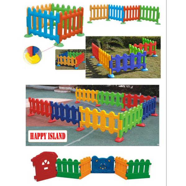 Happy Island Playground Kids Toys Of Children Plastic Fence 4 Color Available