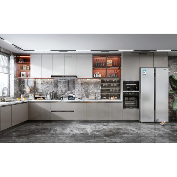 Modern Antique Kitchen Cabinet Sets Customized Color Plywood Lacquer