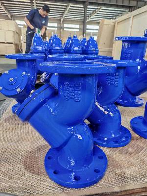 Flanged Cast Iron Y Strainer Valve For Water Steam Oil - SS304/SS316 Screen -20C-120C Temperature Rating