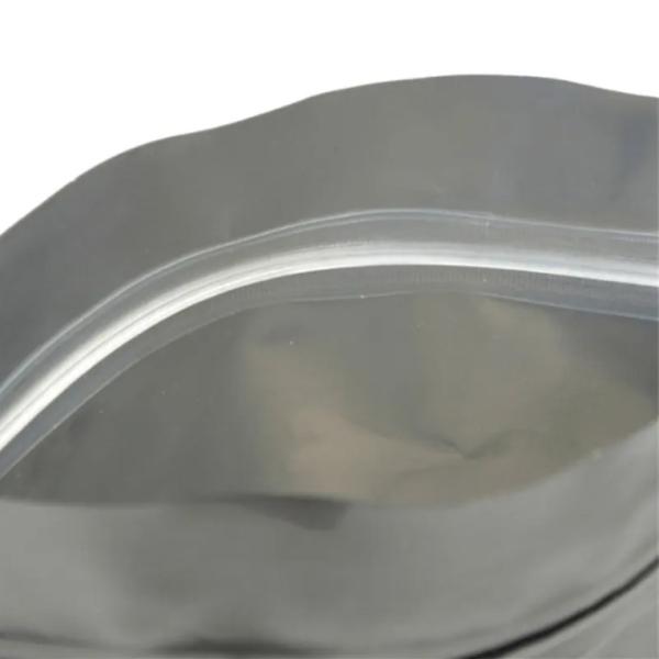 Hotsale Food Grade Resealable Plastic Sealing Zipper Silver Pouch Mylar Zip Lock Packaging Print Custom Aluminum Bag