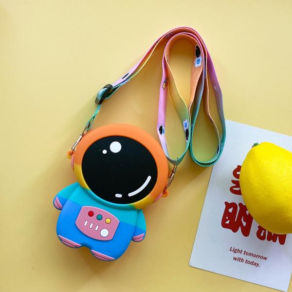 Астронавт Силиконовый карандаш Pouch Bpa Бесплатно для канцелярских принадлежностей Хранение школьных принадлежностей Карандаш Чехлы Мультфильмы Макияжный пакет для детей