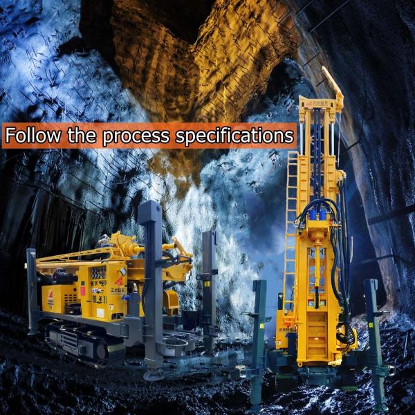 Full Hydraulic Deep Rock Water Drilling Rig 1200M With Hydraulic System For Lifting
