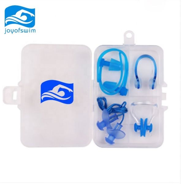 Waterproof Swimming Nose Clip And Ear Plugs Set Reusable Gear 4 Piece