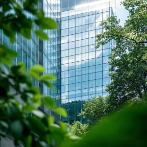 Reflective Float Low E Coated Glass Curtain Wall Panel System