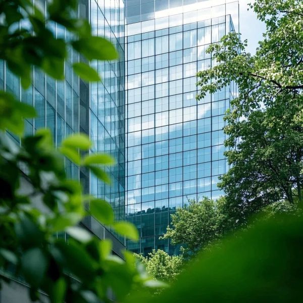 Reflective Float Low E Coated Glass Curtain Wall Panel System