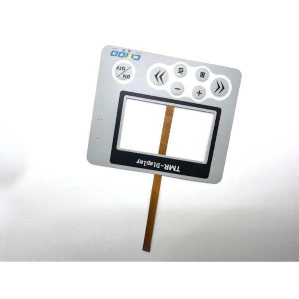 Glossy Finish Polyester Transparent Window Panel Mount Tactile Switch For CNC Machine