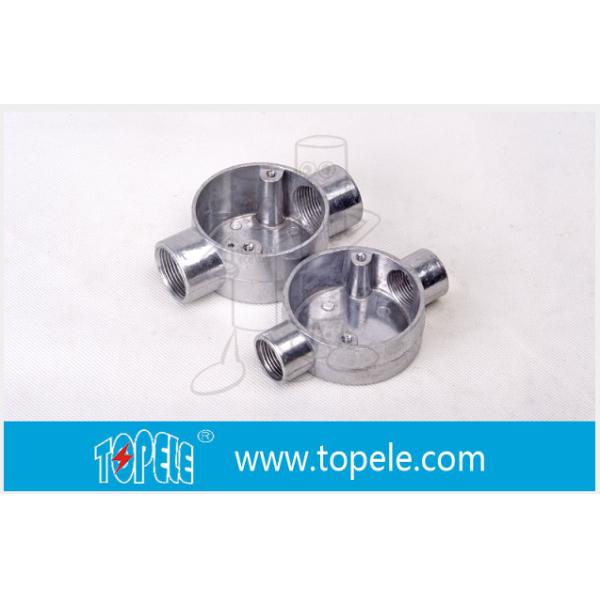 TOPELE 25MM Hot-Dipped Galvanized Aluminum Junction Box / Metal Conduit Box With BS4568 Standards/