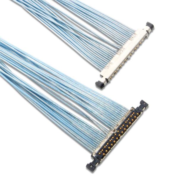 26 Pin Lvds Coaxial Cable awg 46 I-Pex 20496-026T-40 For Drone