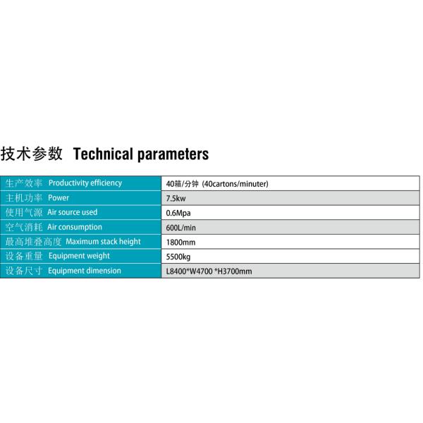 Beverage Automatic Palletizer Machine , Packing Machine For Food Products