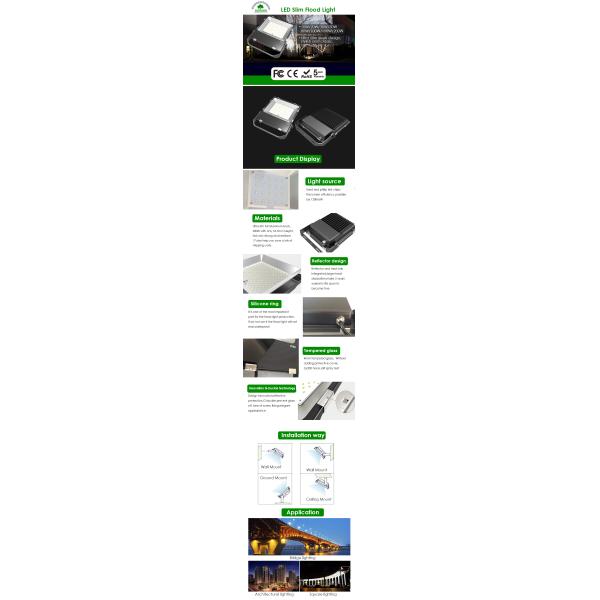 Trunnion Mount 200W Slim Outdoor LED Flood Light Fixtures CE / ROHS Certificated