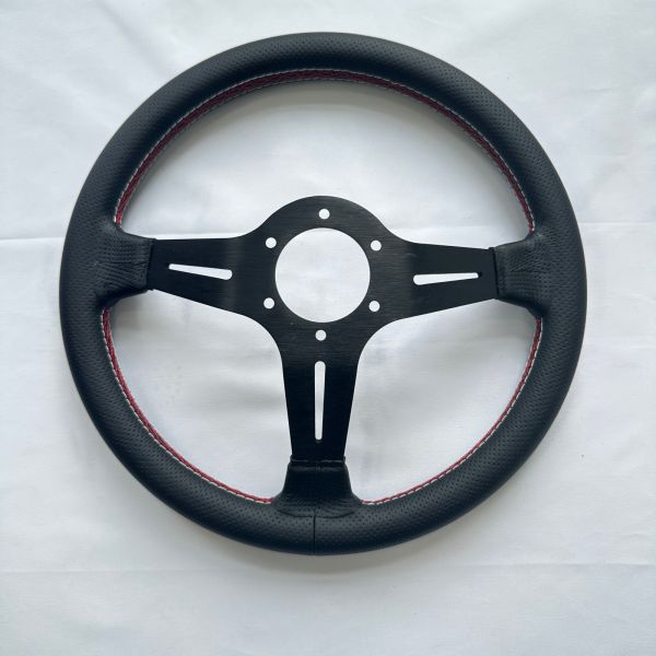 Aftermarket Racing Steering Wheel Lightweight Perforated Leather 350mm