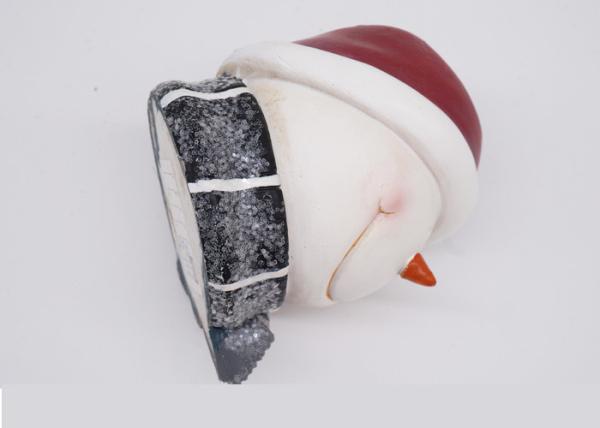 Color Customized Polyresin Crafts Santa Claus Candle Holders For Christmas Decoration