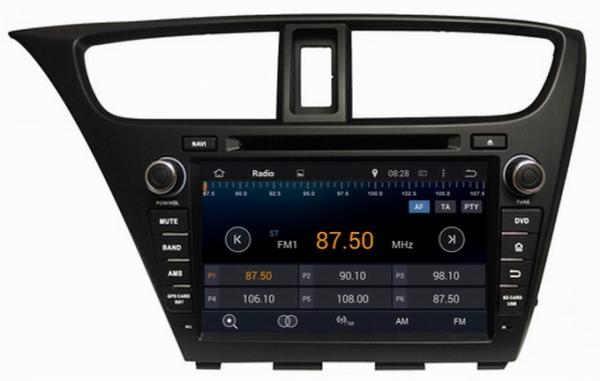 Ouchuangbo Pure Android 4.4 GPS Navigation Stereo System for Honda Civic 2014 DVD 3G Wifi