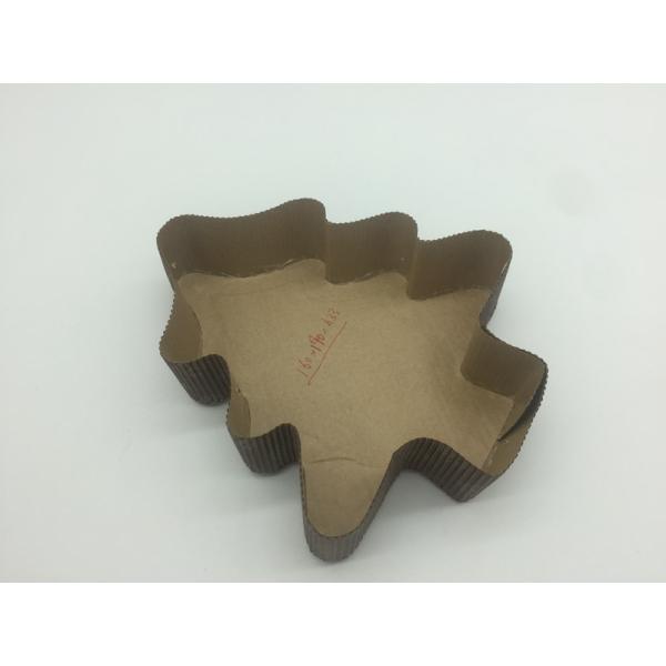 Christmas Tree Cardboard Loaf Pans , Disposable Bread Loaf Pans Parchment Paper