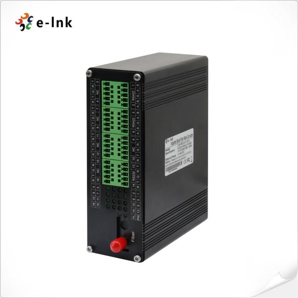 Industrial 2 Ch RS422 Serial To Fiber Converter Multi-Mode FC 1310nm 2KM