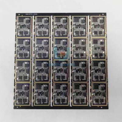 Single Sided SMT PCB Assembly Custom High Frequency Black Soldmask
