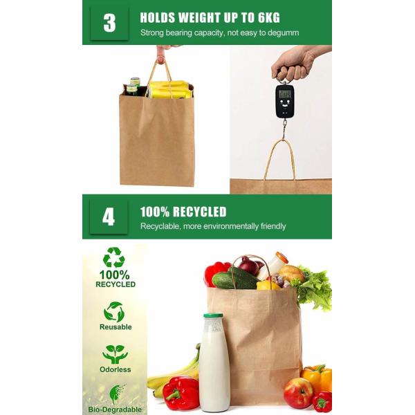 FSC Certified Kraft Paper Handbag For Clothing And Garment Packaging