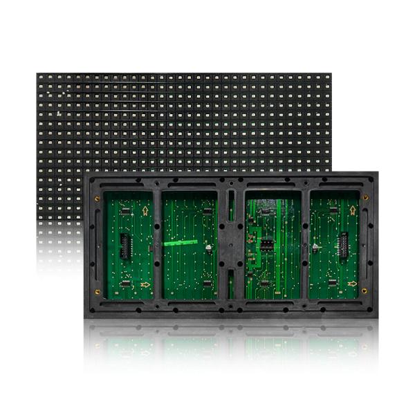 High brightness single green P10 4S module for running message display 1G color depth