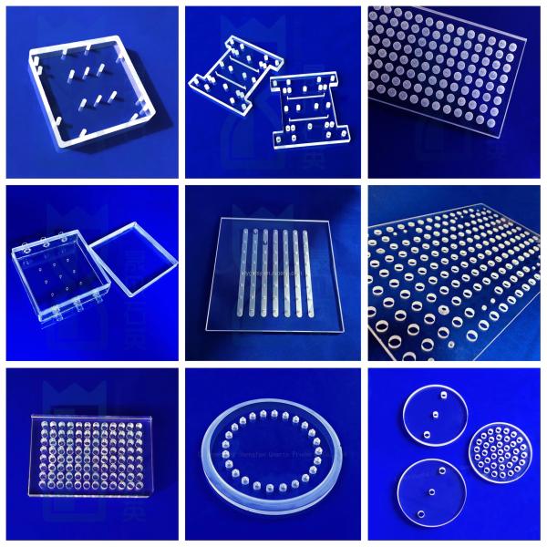 Optical Quartz Prism Custom Cutting Welding Processing Service For Square Clear Quartz Plate