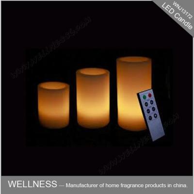 Clean Burning Home Scented Candles , Soy Wax Pillar Scented Led Candles