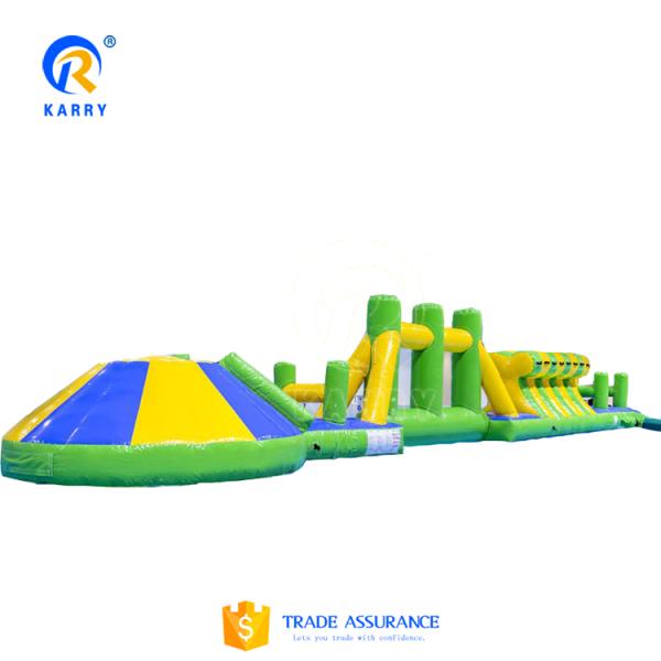 CE Certified 16m Aqua Run Course Obstacle Customized Colorful Design for Water Park