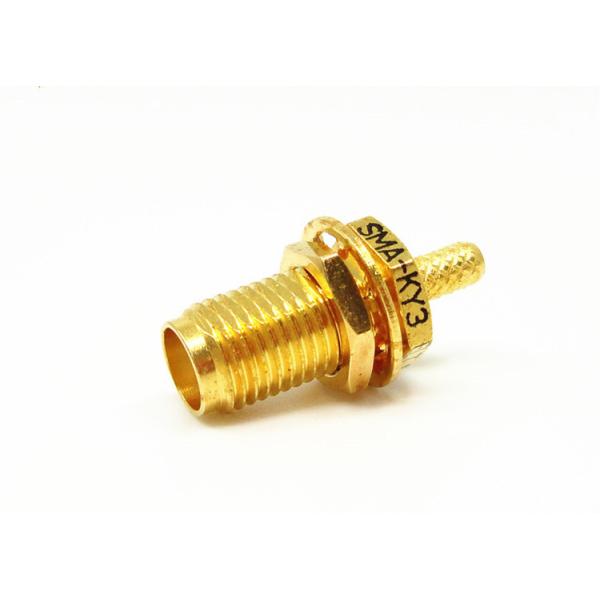 RF Cable Connector Bulkhead Female Jack SMA Coax Connector for RG316
