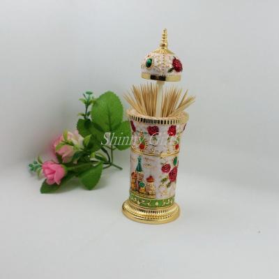 Shinny Gifts Romantic Russia New Arrival Toothpick Holde Automatic Home Decoration