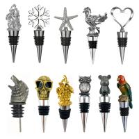 Metal Animal Head Liquor Wine Pourer Stainless Steel Champagne Whiskey Bottle Wine Stopper Pourer